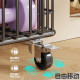 Large removable yoga mat storage basket with wheels