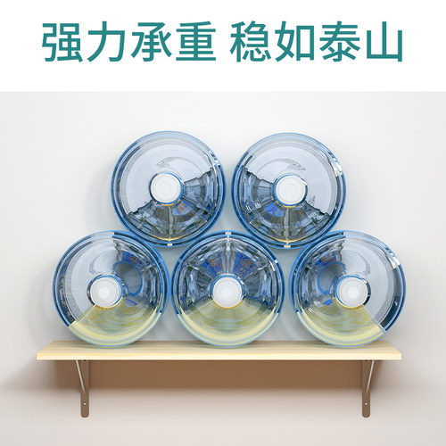 墙上置物架挂墙式书架墙柜搁板木板架子厨房壁柜墙面书柜墙壁挂架 - 图3