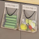 Garbage bag storage artifact kitchen wall-mounted mesh bag storage bag back cabinet door plastic bag storage multi-function hanging bag