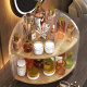Cosmetics countertop skin care product shelf