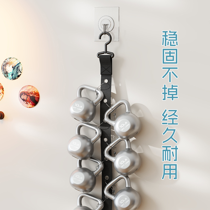 Labubu娃娃收纳挂带墙上拉布布玩偶神器迪士尼毛绒盲盒挂件展示架 - 图3