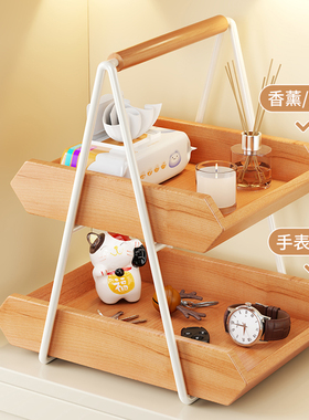 实木入户门口玄关放钥匙置物架