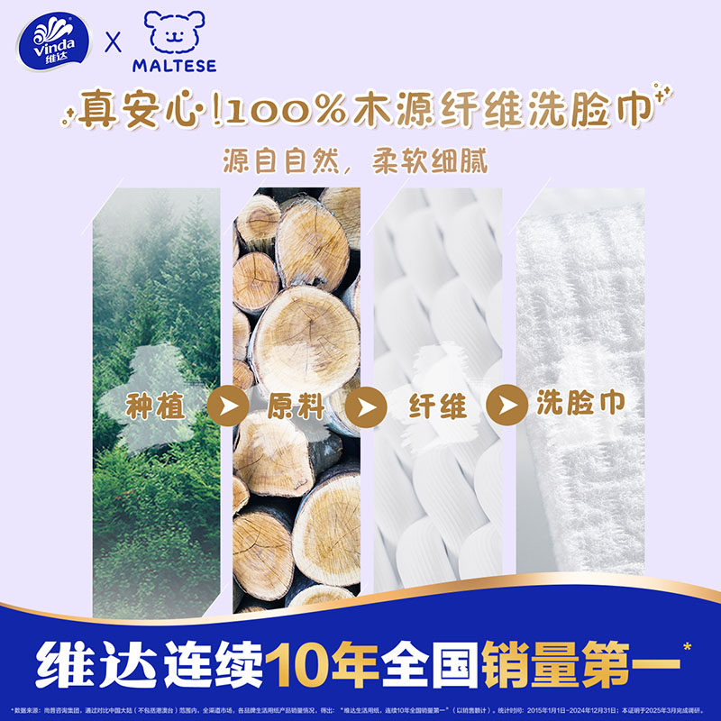 【林依轮直播间】维达线条小狗洗脸巾180抽3提悬挂式绵柔巾纸巾,淘宝优惠券,粉丝福利购,淘宝优惠卷