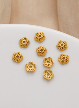 临兰银镀金保色花托花片