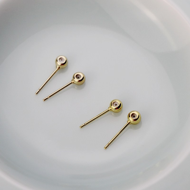 铜包14K金保色硅胶调节耳钉耳针自制耳环耳饰diy手工饰品配件材料,淘宝优惠券,粉丝福利购,淘宝优惠卷