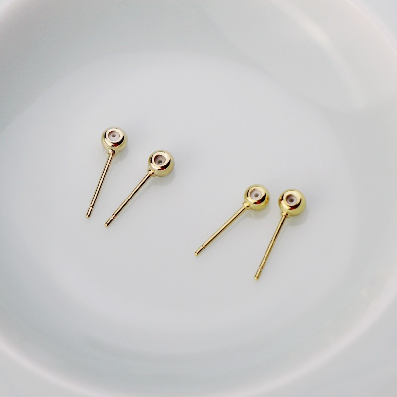 铜包14K金保色硅胶调节耳钉耳针自制耳环耳饰diy手工饰品配件材料,淘宝优惠券,粉丝福利购,淘宝优惠卷