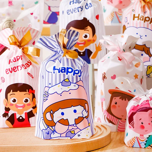 Упаковка для раннего возраста, со снежинками, подарок на день рождения, на шнурках