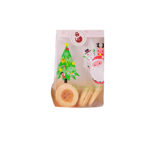 Рождественское печенье Упаковочное пакет с конфетной едой подарки для выпечки снежинки хрустящее говядина, перекаченное молоко