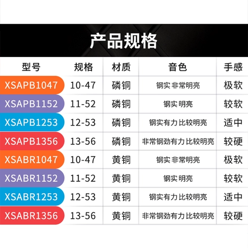 Американский американский Dadario XS народная гитарная строка, покрытая набором верблюжь