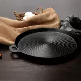 弘朗 Большой чугун, толстые полосы, толстые полосы, сырые железные блины, мясные тарелки на гриле, дома, не -стабильный, без покрытия, жареная кастрюля