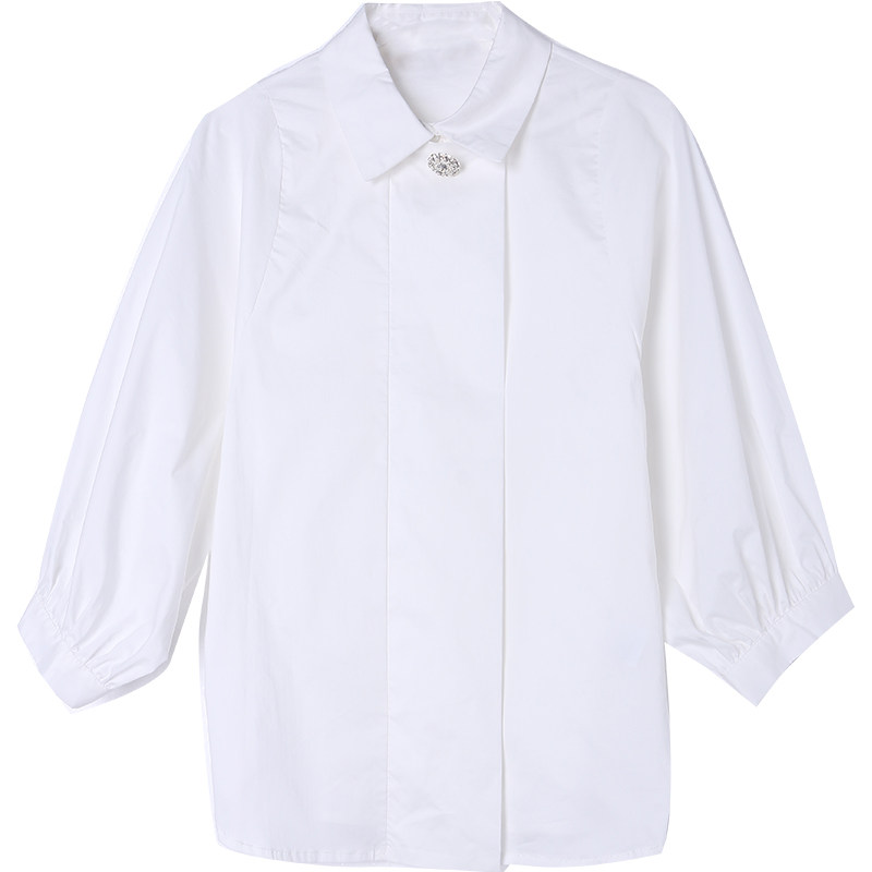 鹿歌2020春装新款灯笼袖显瘦白衬衫 鹿歌衬衫