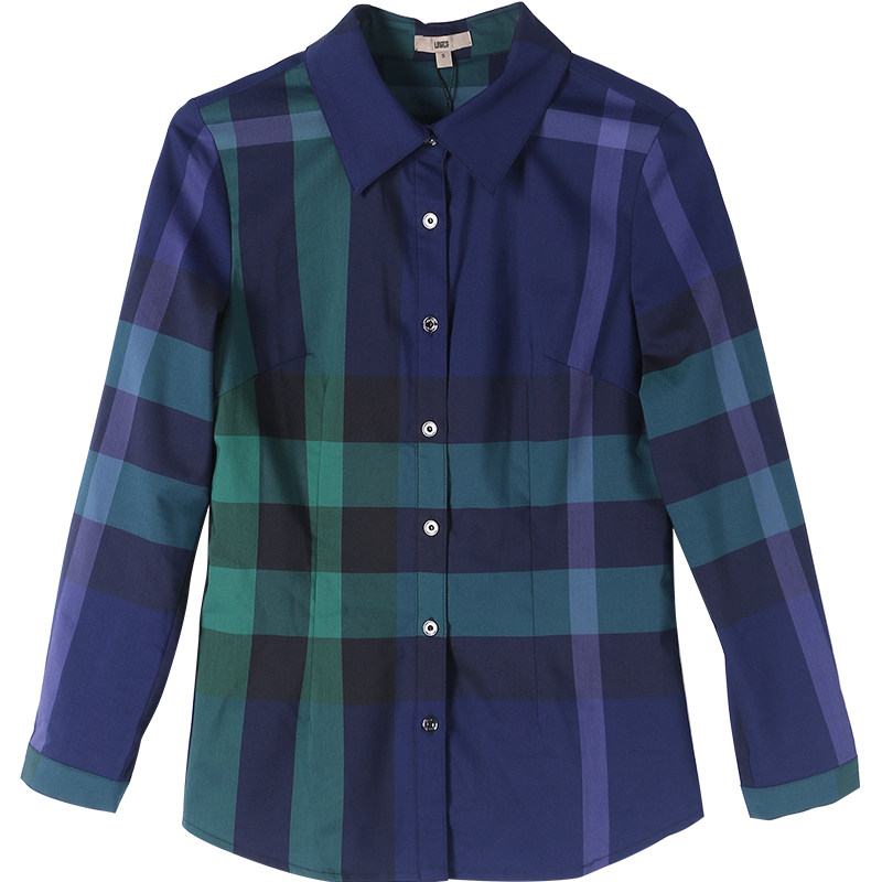 鹿歌2020秋装新款ol气质修身棉衬衣 鹿歌衬衫