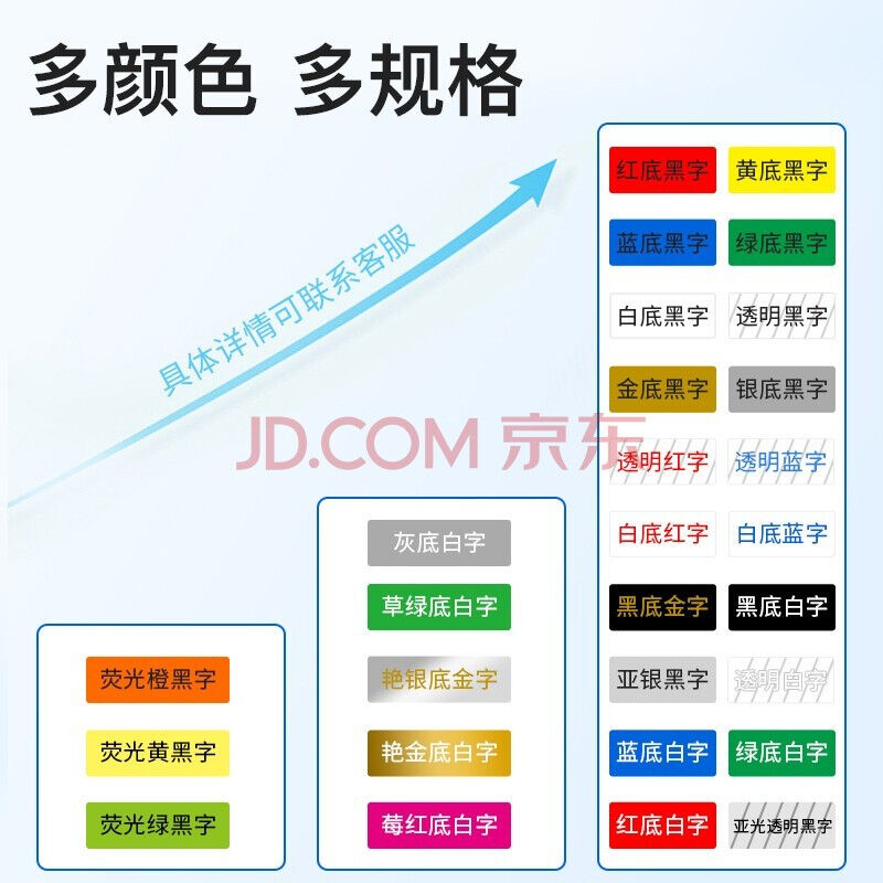 普贴（PUTY）标签带适用兄弟标签机色带标签打印机标签贴12mm不干 - 图1