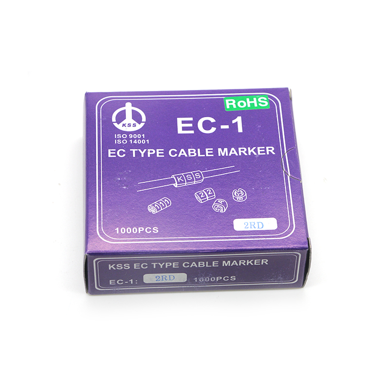 EC-2台湾KSS彩色配线标志 EC型号码管 彩色数字0-9 500pcs/卷 - 图2