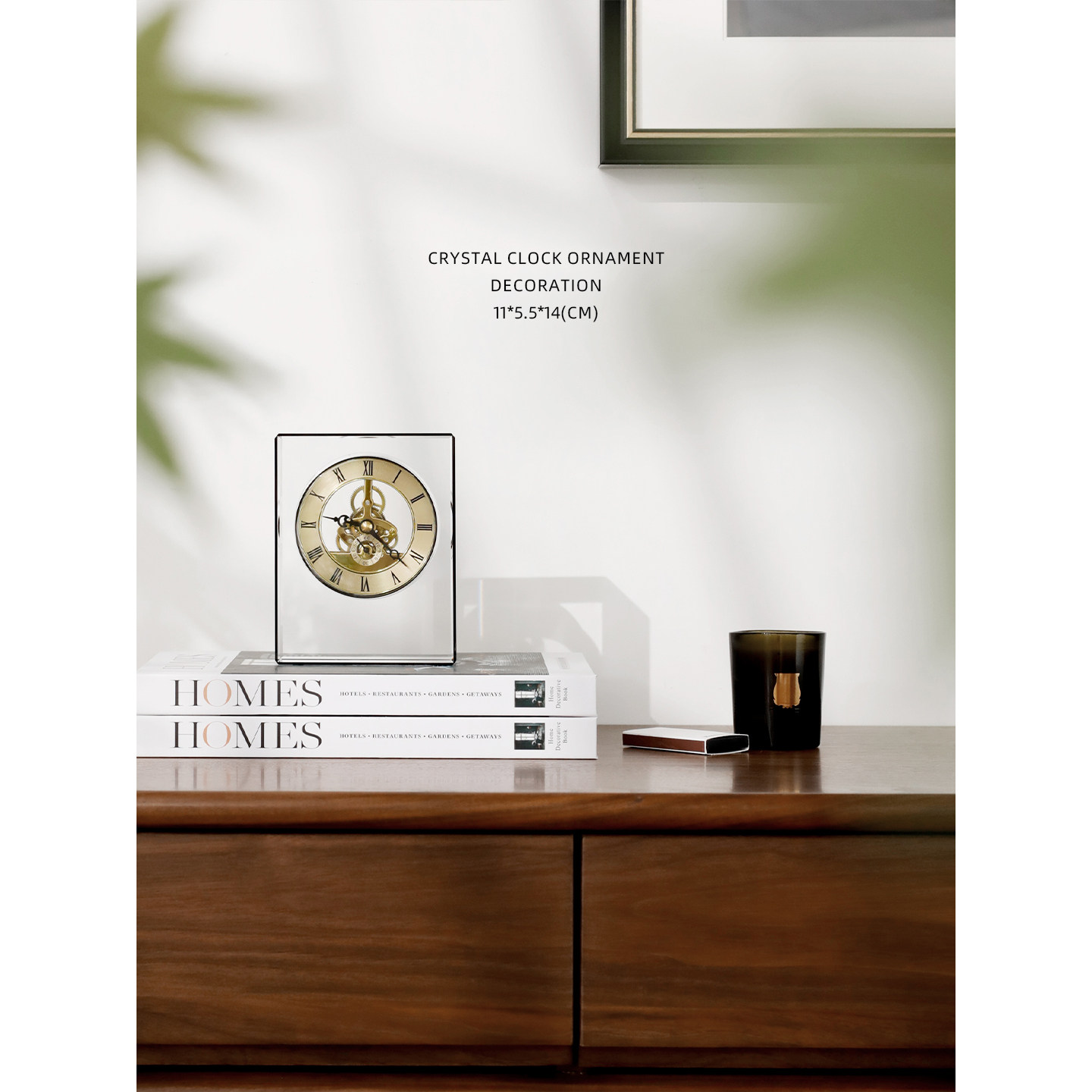 迷屿家居轻奢家用客厅卧室书房桌面时钟水晶时钟手工台钟座钟摆件,淘宝优惠券,粉丝福利购,淘宝优惠卷