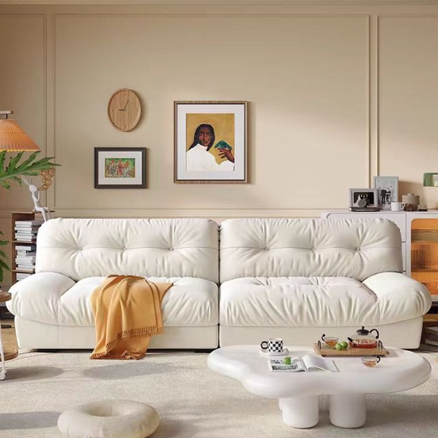 2025 new creamy wind cloud sofa prevents cats from scratching