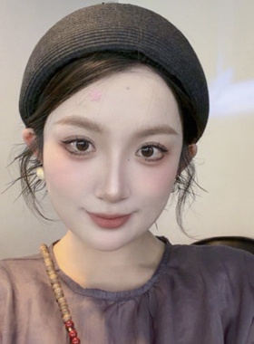 夏季清凉女士盘发遮白发头巾帽