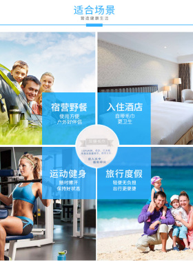 旅行便携装迷你加厚纯棉洗脸巾