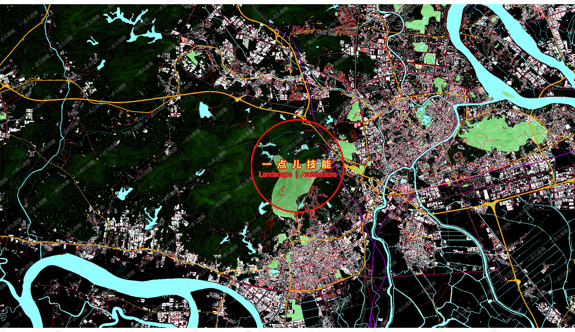 江门城市GIS数据SHP矢量建筑用地路网水系绿地CAD行政区划POIDEM-图3