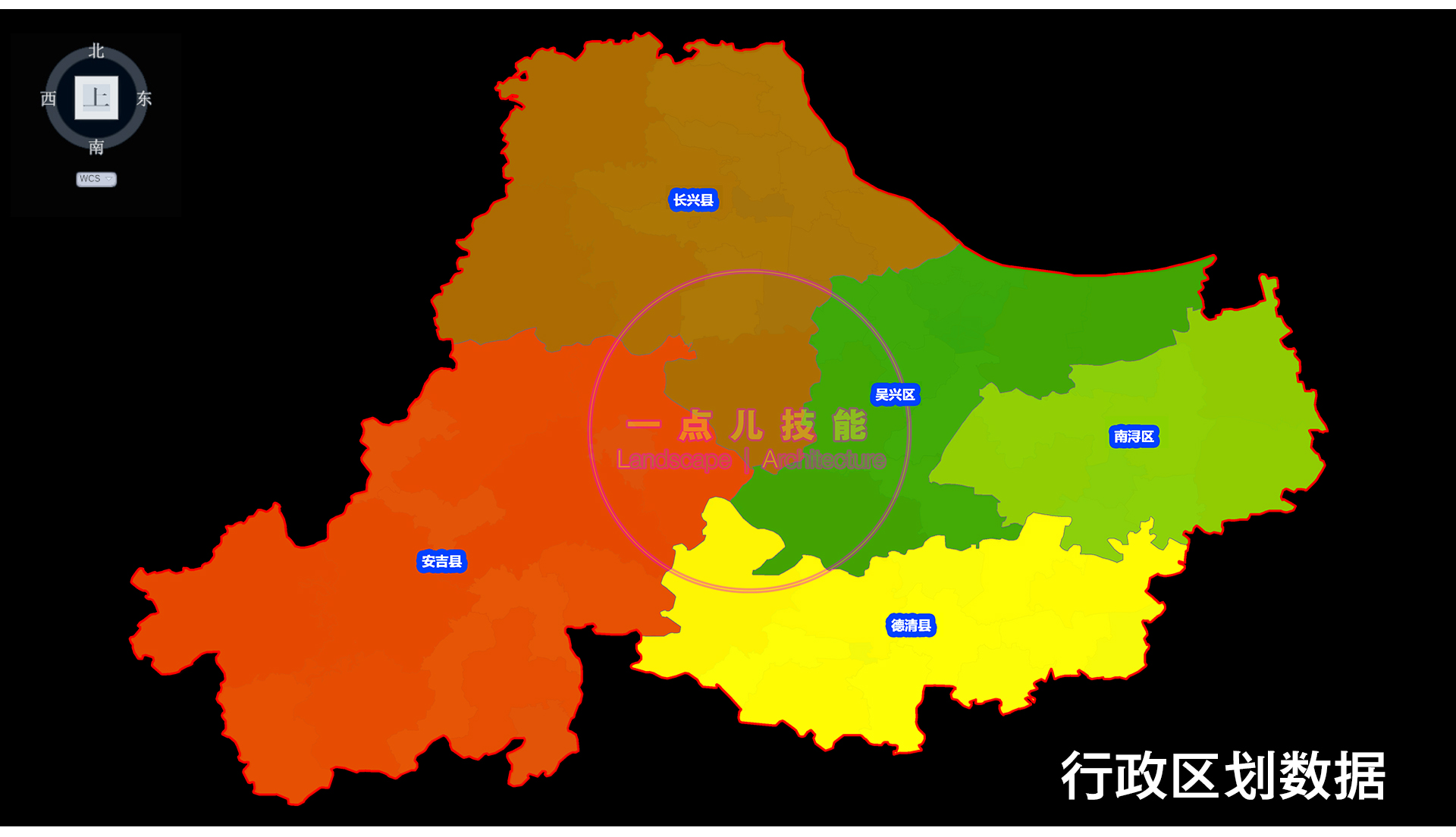 湖州市AI解译城市GIS矢量SHP数据CAD建筑路网用地水系绿地区划POI - 图3