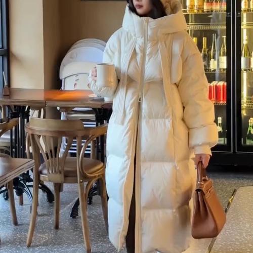 大码女装胖妹妹冬季超轻盈保暖羽绒棉服女宽松显瘦好质量棉衣外套 - 图0