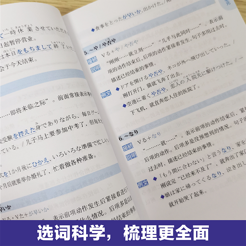 新版口袋本蓝宝书+红宝书.新日本语能力考试N1文法速记＋文字词汇音频n1功能分类场景分类 - 图1