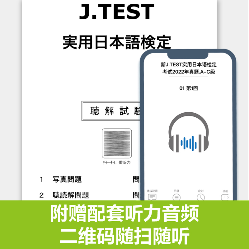 新JTEST实用日本语检定考试大纲+模拟题+2022年真题（FG级）华东理工大学出版社官方正版J.TEST ac - 图0