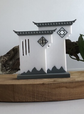 古建筑苏式园林模型微缩景观景墙