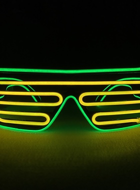 发光炫酷酒吧夜店音乐节道具眼镜