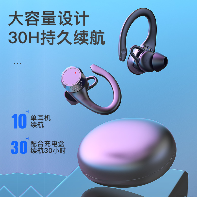 TWS AX9 Sports Earphone Bluetooth 5.2 Wireless Headphone耳机-图2