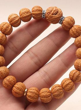 天眼恶僧佛爷野生猴头核桃雕刻京八棱手串单圈佛头文玩正圆大粗筋