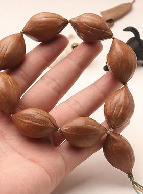 橄榄核雕刻八大守护神手串