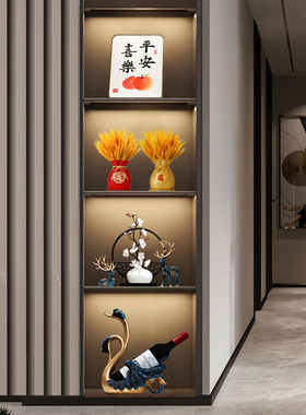 欧裔树脂摆件新中式餐厅客厅家居