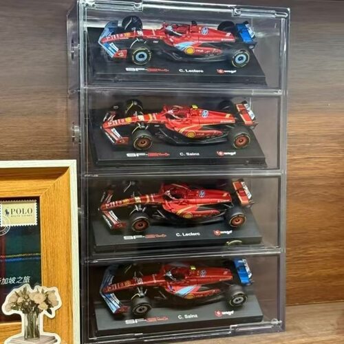 F1比美高1:43车模展示盒汽车模型收纳架亚克力透明防尘陈列柜山姆 - 图0