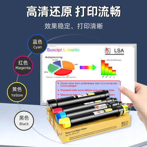 适用施乐AltaLink C8055 8070 8035 8045粉盒C5005d 5155D 7800碳粉C2250/2255 3360 7425三代3300富士C8030 - 图2