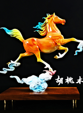 开业办公室马踏飞燕摆件黄铜