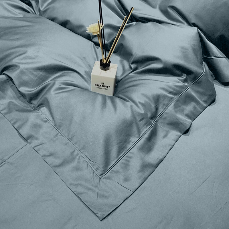 安睡宝100支被套单件全棉长绒棉被罩拼色床上用品