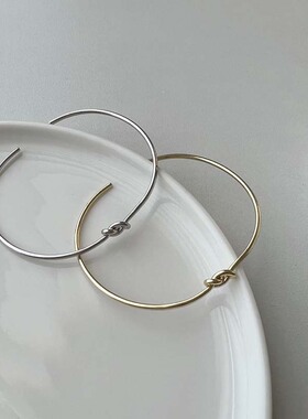 跨境手镯欧美时尚简约8字细线开口手镯 ins设计感女简约手环