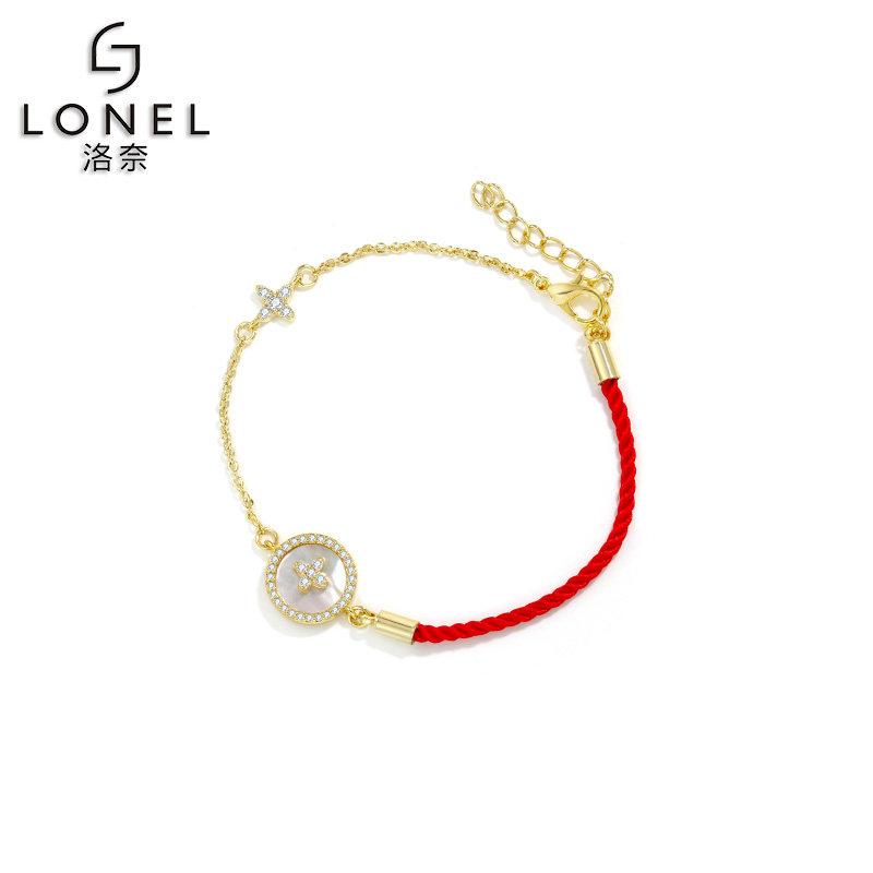 小花朵圆形女时尚森系仙简约手链 lonel洛奈手链