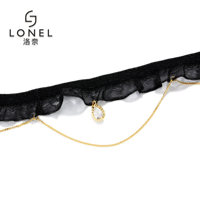 女短款网红简约时尚百搭个性锁骨链 lonel洛奈项链