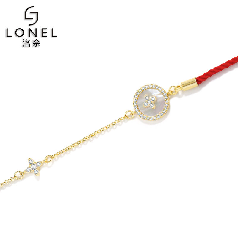 小花朵圆形女时尚森系仙简约手链 lonel洛奈手链