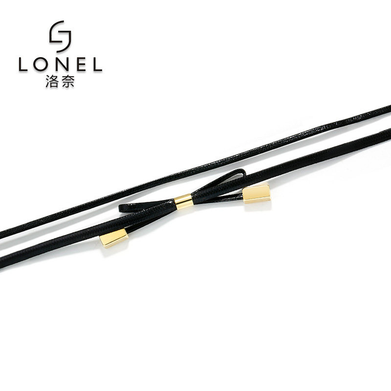 黑色choker女小众设计感百搭锁骨链 lonel洛奈项链