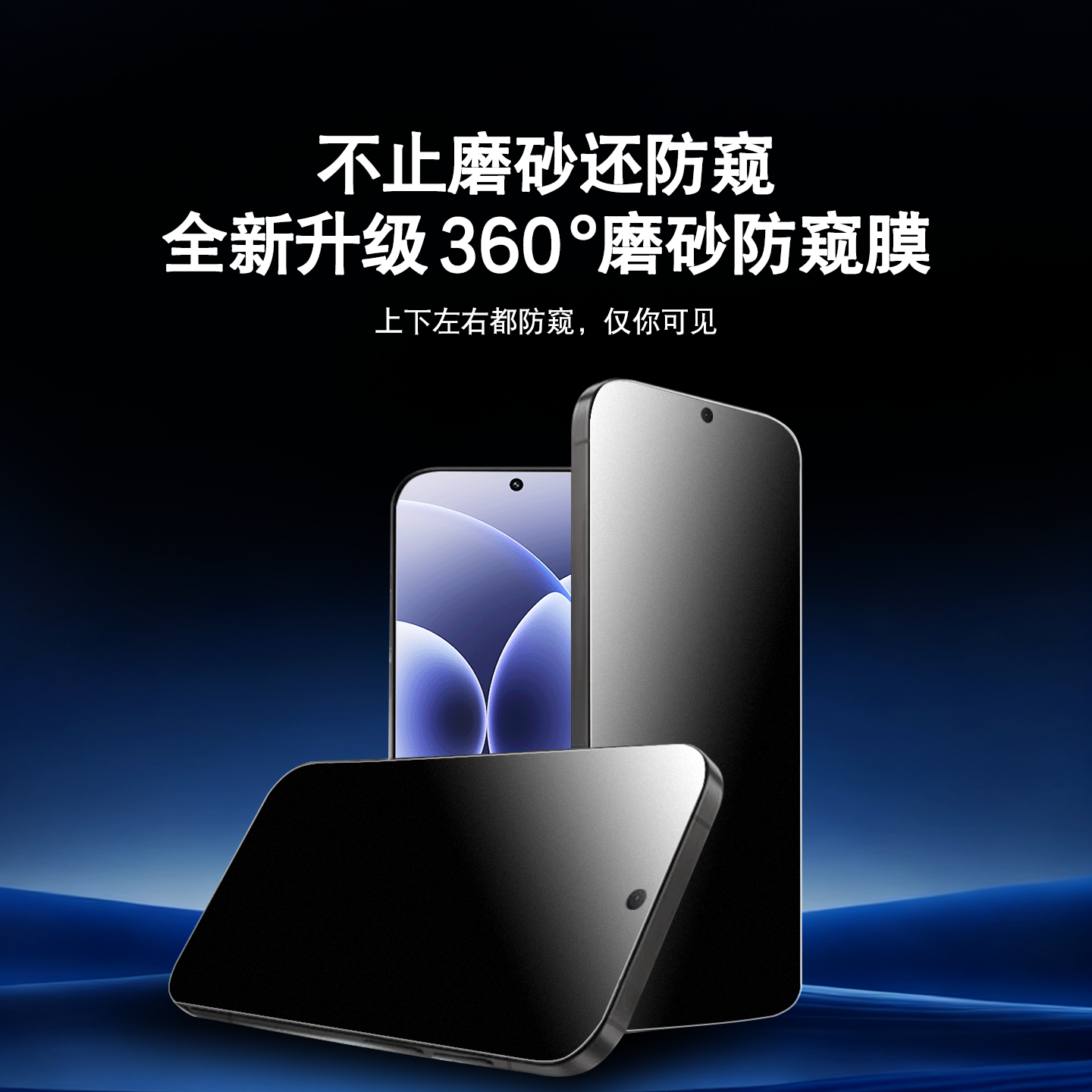 [360度磨砂防窥膜]适用小米17ProMax钢化膜17Pro新款手机膜POCOF7ultra防摔mi15全屏保护pm防指纹poco贴膜f7 - 图0