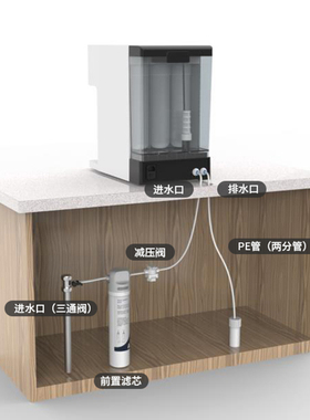 冰瀑安装配件包内含三通阀滤芯
