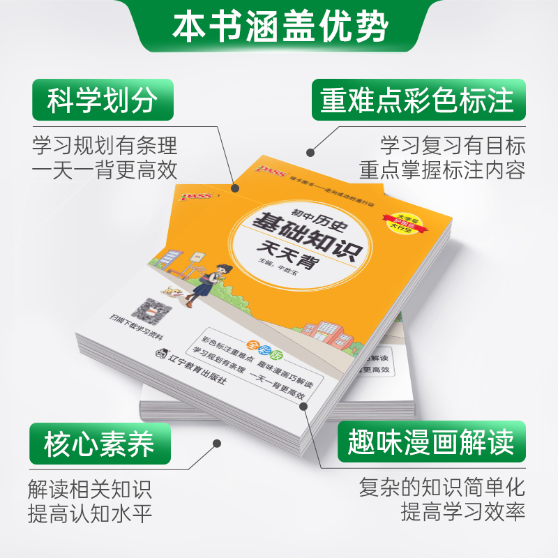 2025初中天天背全套语文数学英语物理化学生物政治历史地理基础知识公式定律通用版口袋书掌中宝七八九年级中考工具书pass绿卡图书-图2