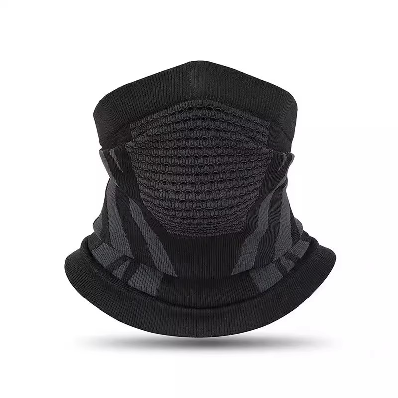 冬季骑行面罩男士防寒风加绒保暖围巾电动车脖套骑行围脖透气口罩 - 图3