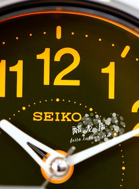 日本精工seiko石英灯光床头闹钟