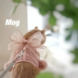 MOG ПЭТ ТРУЖНАЯ Одежда из веревки и скользите по четыре сезона Universal Bow Puppies Pink Pink