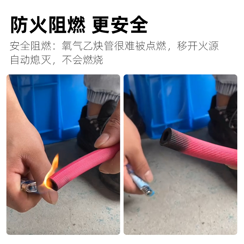 氧气管耐压防爆工业连体管高压焊割煤气管软管氧气乙炔双色管气带 - 图2