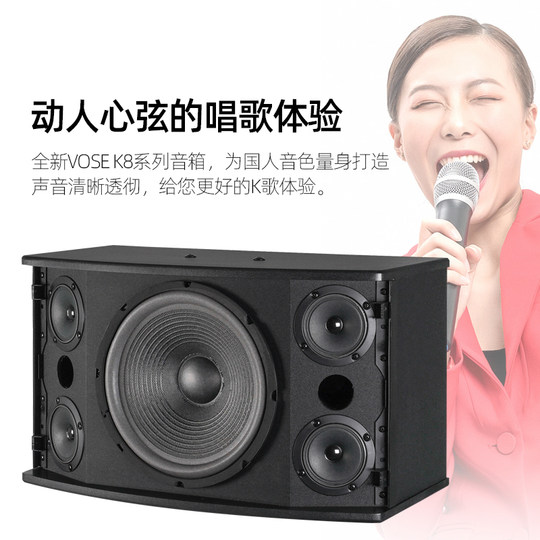 Vose K8专业卡拉ok卡包音箱家用ktv音响8寸10寸12寸会议舞台壁挂